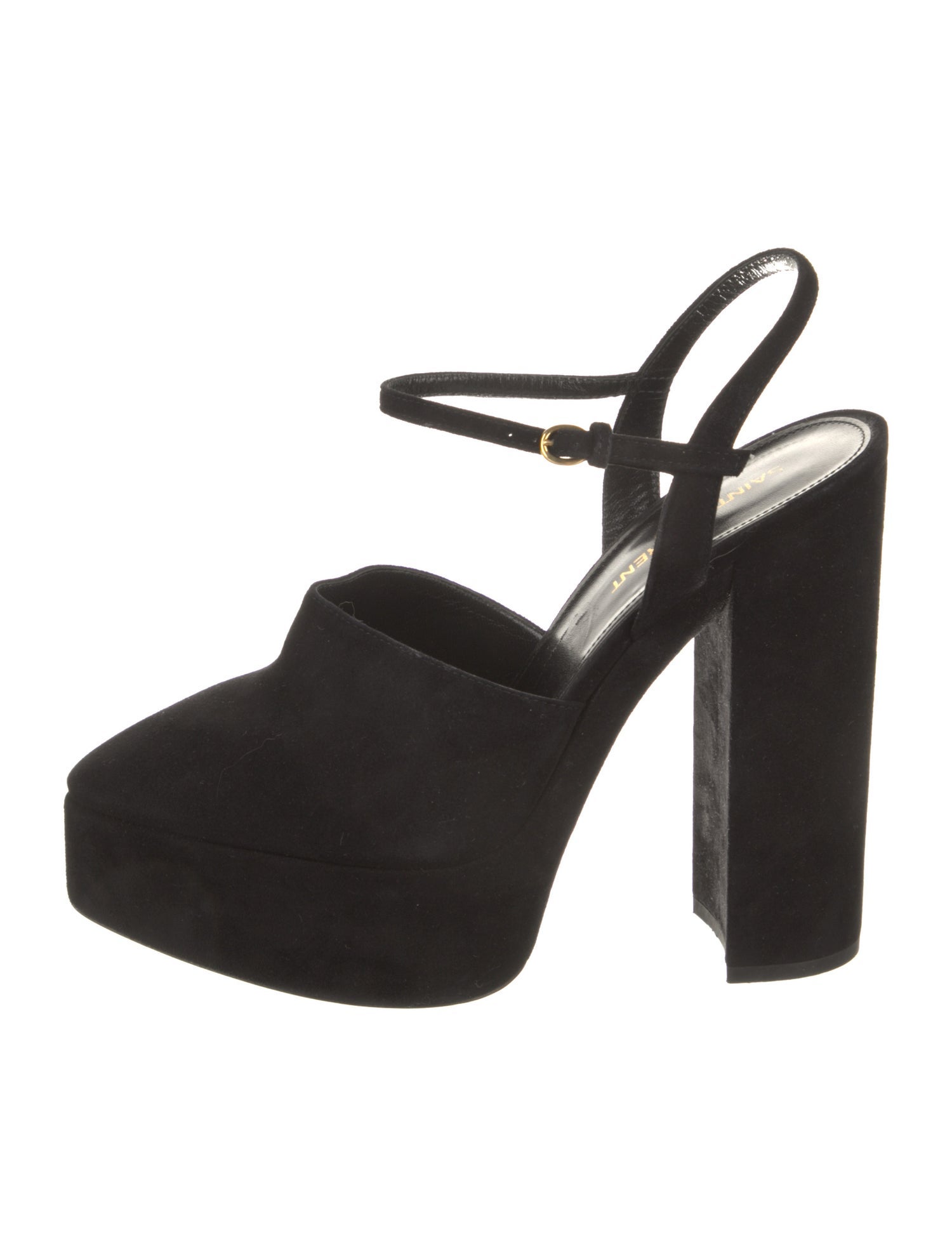 Saint Laurent Suede Slingback Pumps